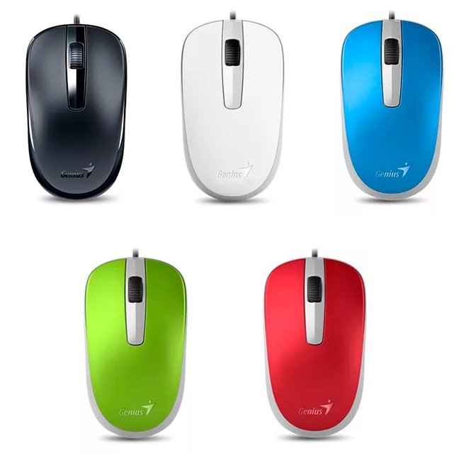 MOUSE USB DX-120  ROJO GENIUS  31010105104